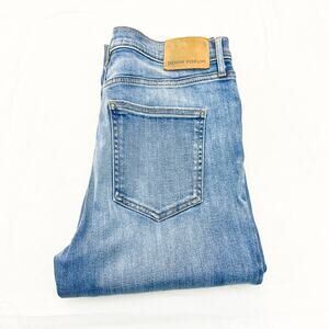 Denim Forum The Jane High Rise Flare Denim Jeans Zip Fly Size 30